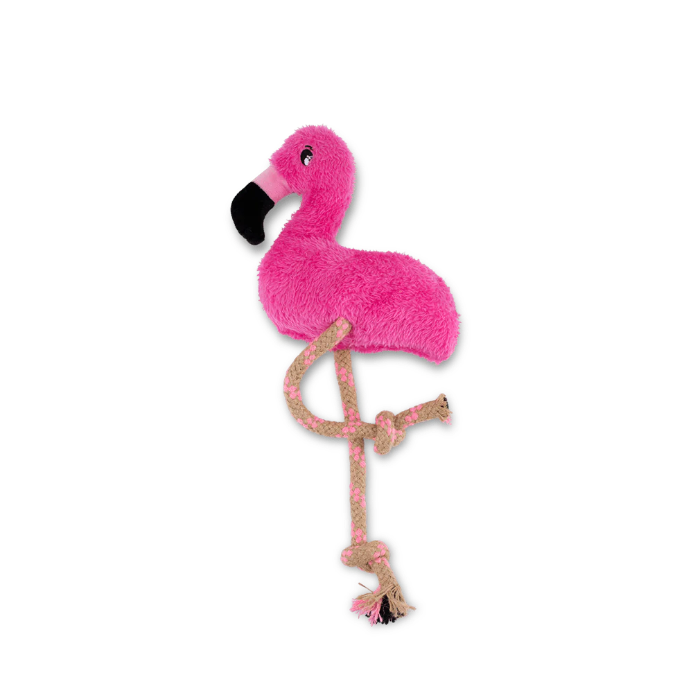 Plush Flamingo Dog Toy